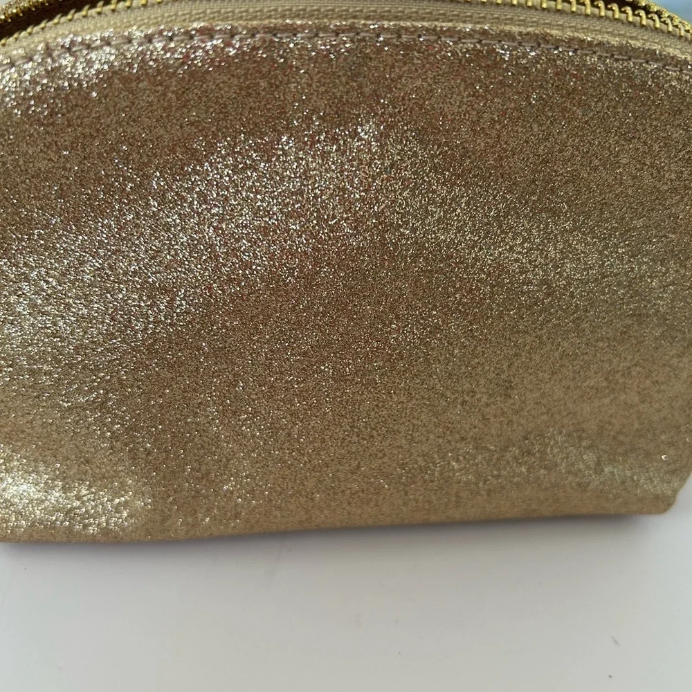 bareMinerals Shimmering Gold Pouch - Evening Bag - Cosmetics Bag - BRAND NEW